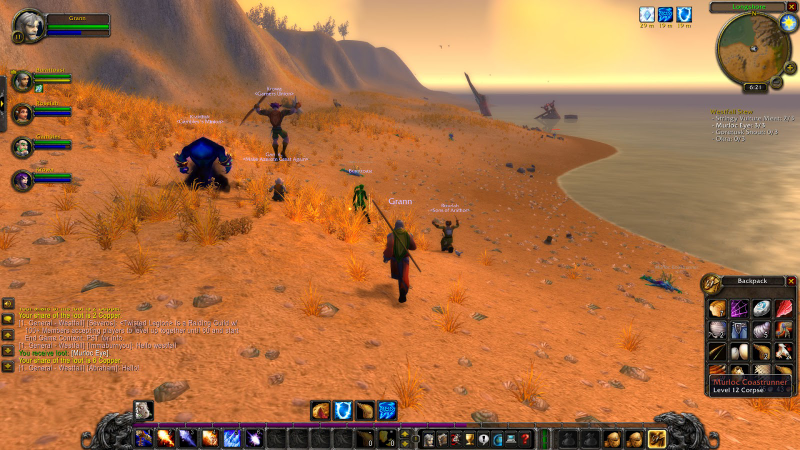 When we kill Murlocs, we feel good.